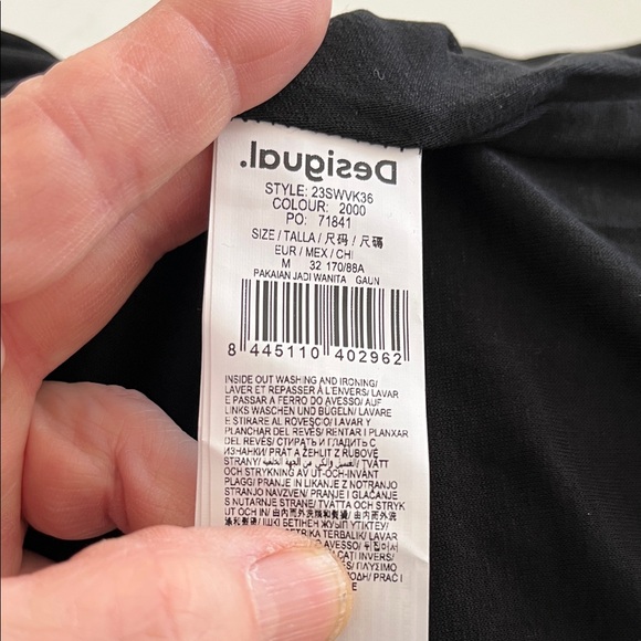 Desigual Black Maxi Dress with Floral Design - Picture 14 of 15